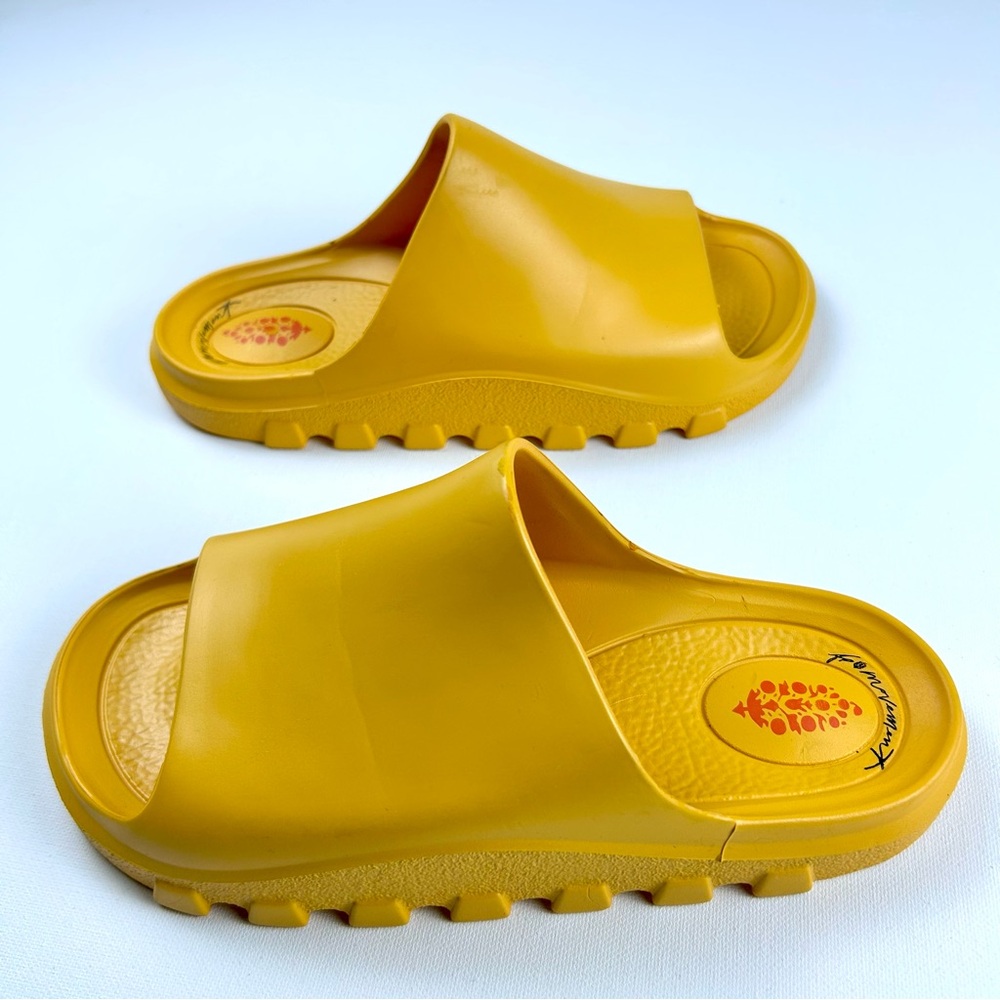 FP Movement by Free People Yellow Foam Slide Sandals 37/38 (f0080) - Picture 6 of 7